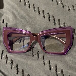 Purple Cat-Eye Sunglasses